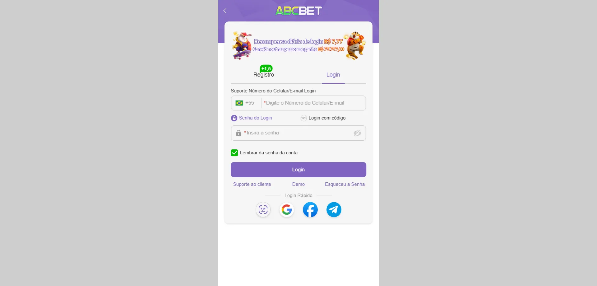 Métodos de pagamento disponíveis na plataforma abc bet casino