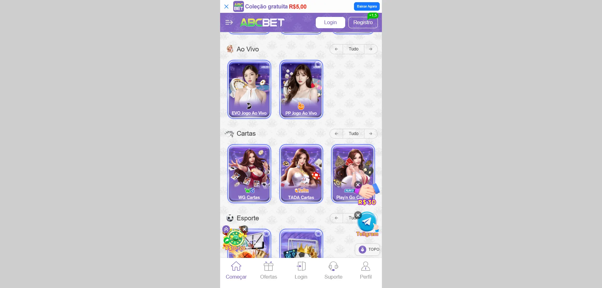 Bônus e promoções exclusivas para jogadores mobile Abcbet