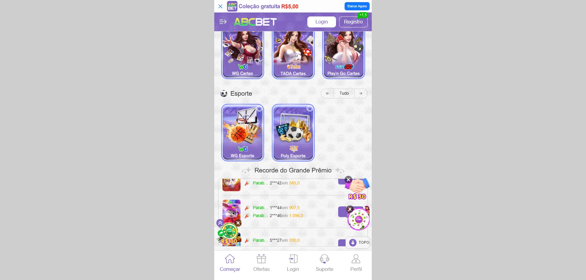Alternativas de acesso Abcbet Casino apostas esportivas sem bloqueio